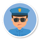 Illustration of a police officer
